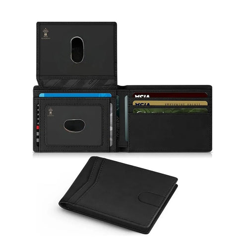 Azor Men's Wallet Ultra Thin RFID Leather With ID Window Multi