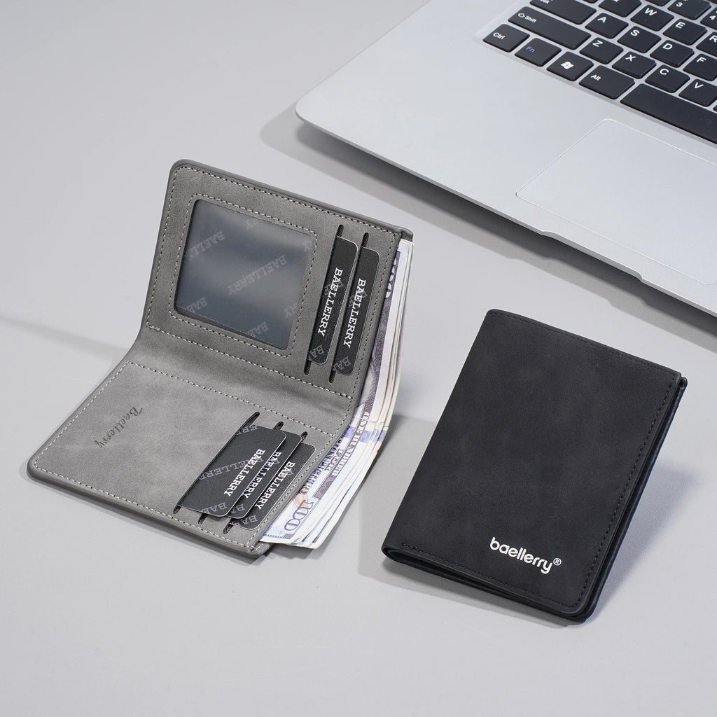 Azor Fashionable Men's Short Wallet Anti-Theft Design