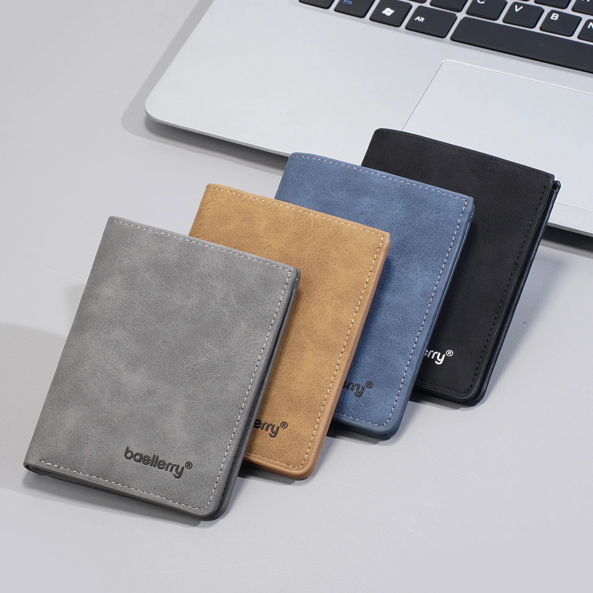 Azor Fashionable Men's Short Wallet Anti-Theft Design