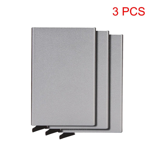 Azor RFID Metal Credit Card Holder Luxury Men Minimalist Wallet