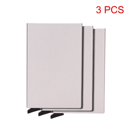 Azor RFID Metal Credit Card Holder Luxury Men Minimalist Wallet