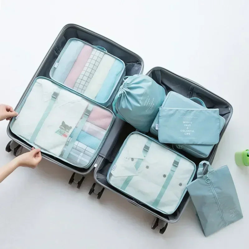 Azor Set Travel Bag Shoes Clothes Storage Bags Luggage Organizer