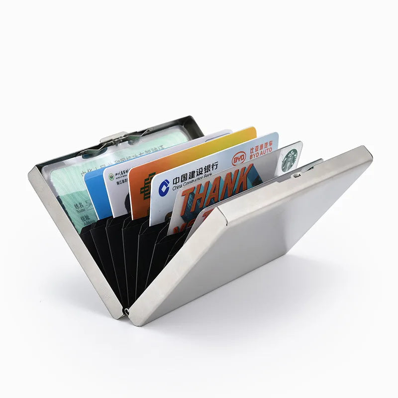 Azor Stainless Steel RFID Anti-Theft Card Holder Ultra Thin