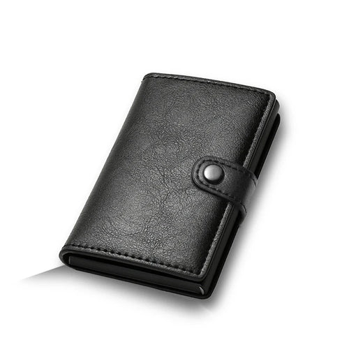 Azor Carbon Fiber Credit Card Holder Wallet Men RFID Smart Metal