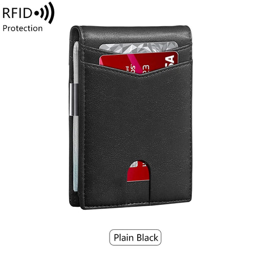 Azor Minimalist Men's RFID Blocking Multi-functional Ultra-thin