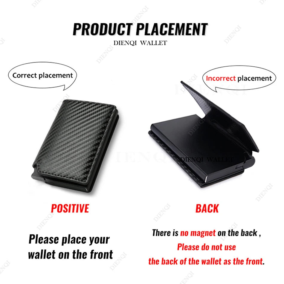 Azor Anti Thief RFID Credit Card Holder Smart Minimalist Wallet