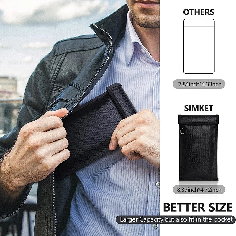 Azor Car Key Signal Shielding Bag Waterproof Fireproof RFID