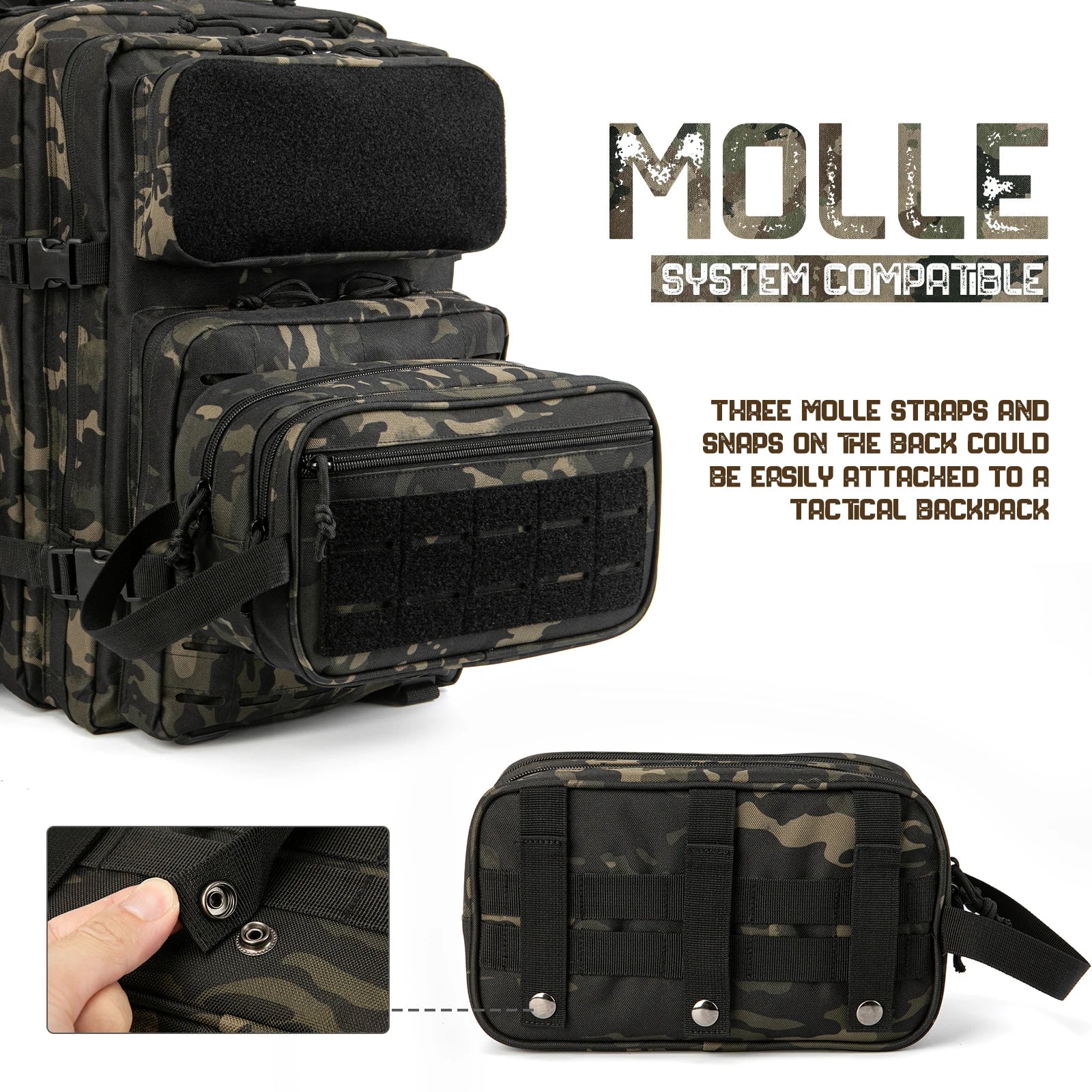 Azor Tactical Toiletry Bag For Men Hygiene Bag Tool Molle