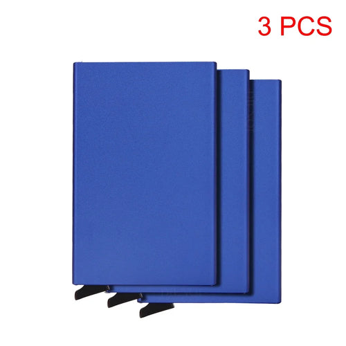 Azor RFID Metal Credit Card Holder Luxury Men Minimalist Wallet