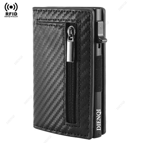 Azor Magnetic Credit Card Holder Luxury Men Wallet RFID Blocking