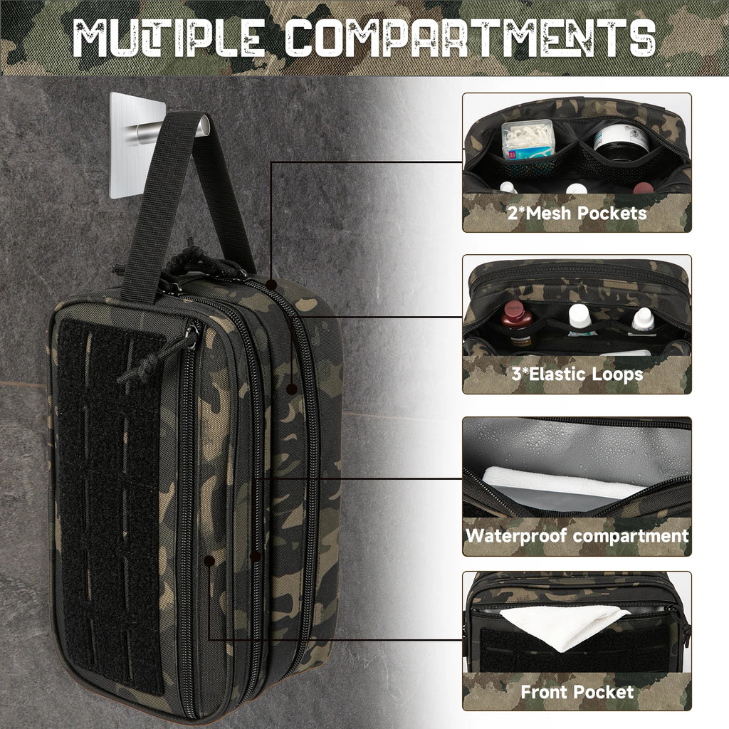 Azor Tactical Toiletry Bag For Men Hygiene Bag Tool Molle