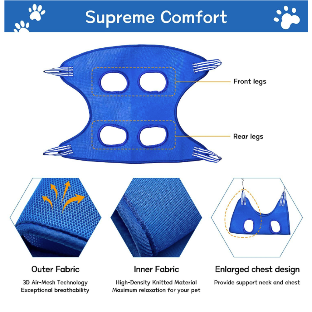 Azor Cat Grooming Restraint Bag With Hammock