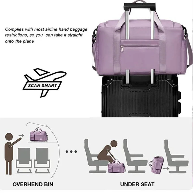 Azor Travel Bag Large Capacity Weekender Carry On Duffle Bags