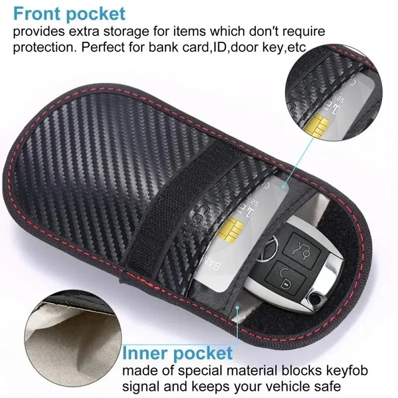 Azor Faraday Bag For Key Fob Cage Protector Car RFID Signal