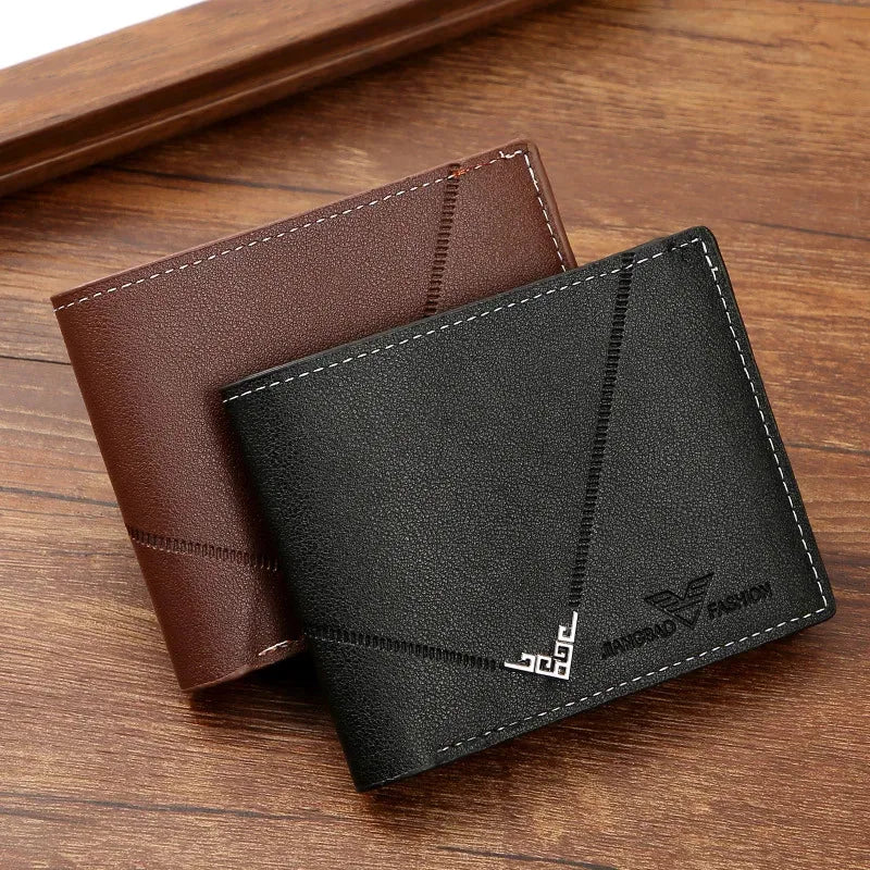 Azor Slim Leather Wallet For Men RFID Blocking Bifold Front