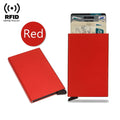 Azor RFID Credit Card Holder Metal Thin Slim Smart Wallet Men