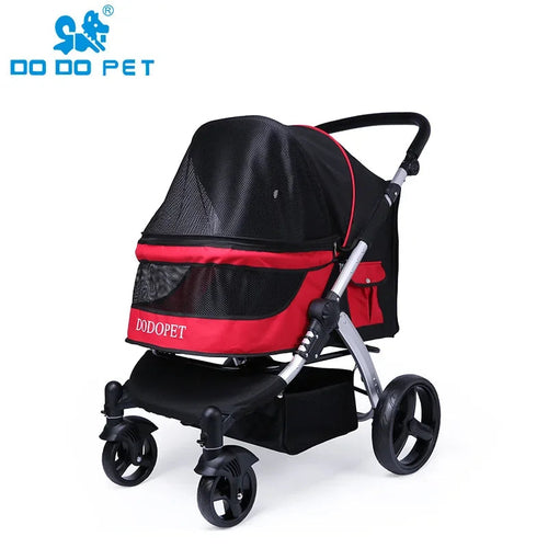 Azor Foldable Large Size Luxury Pet Cart Large Dog Cart Multiple
