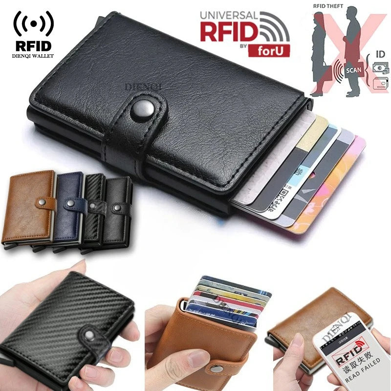 Azor RFID Visit Credit Card Holder Storage Luxury Small Smart