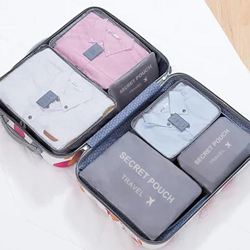 Azor Pink/Blue/Grey Travel Storage Bag Large Capacity Waterproof