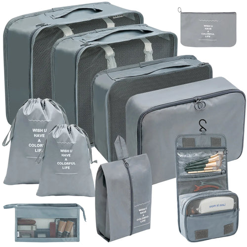 Azor Set Travel Organizer Storage Bags Suitcase Packing Cubes
