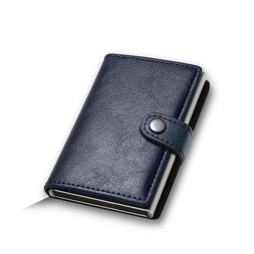 Azor Carbon Fiber Credit Card Holder Wallet Men RFID Smart Metal
