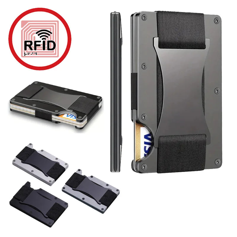 Azor New Slim Fashion RFID Protection Card Holder Men Women