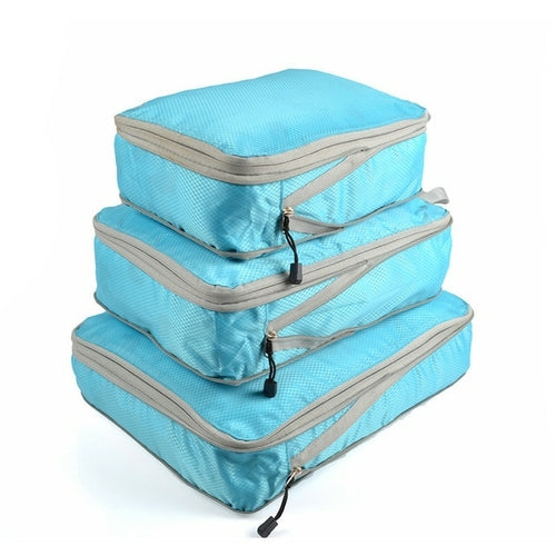 Azor Travel Storage Bag Compressible Packing Cubes Foldable