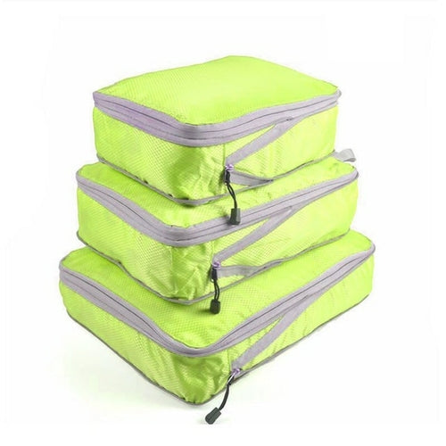 Azor Travel Storage Bag Compressible Packing Cubes Foldable