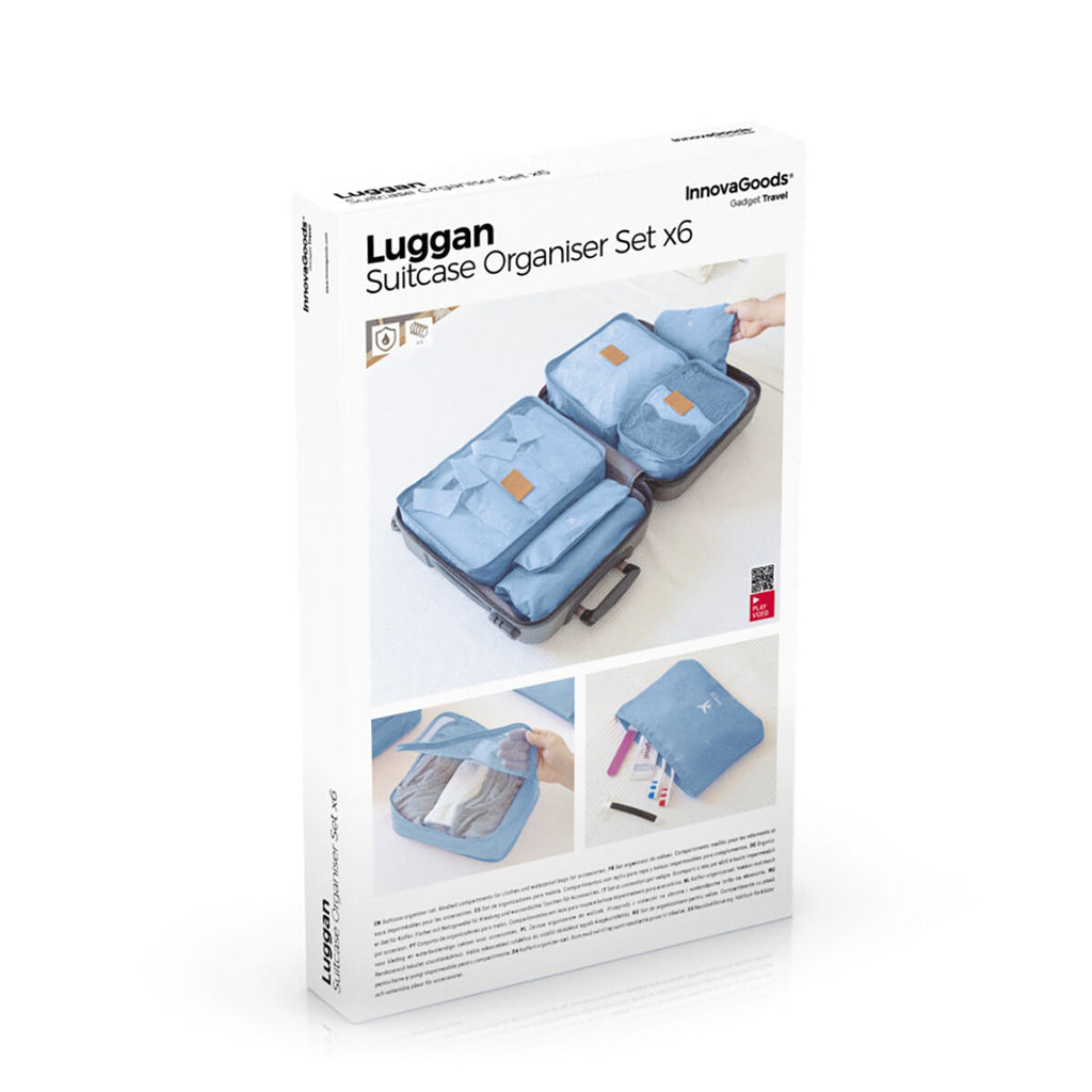 Azor Suitcase Organiser Bag Set Luggage