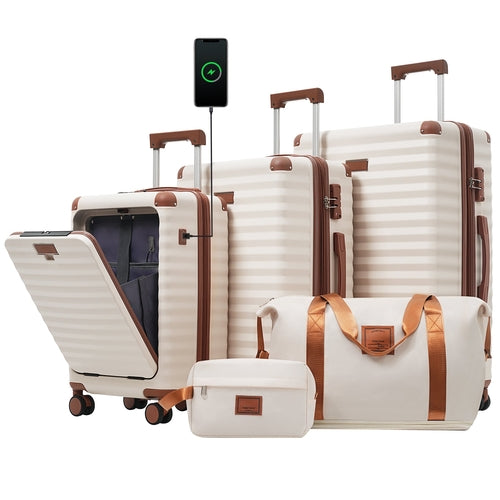 Azor 5-Piece Hardshell Carry-On Set, Complete System, Spinner Wheels