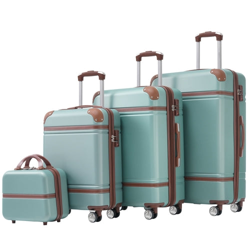 Azor Blue ABS Luggage Set, Travel Organisation System, TSA Lock