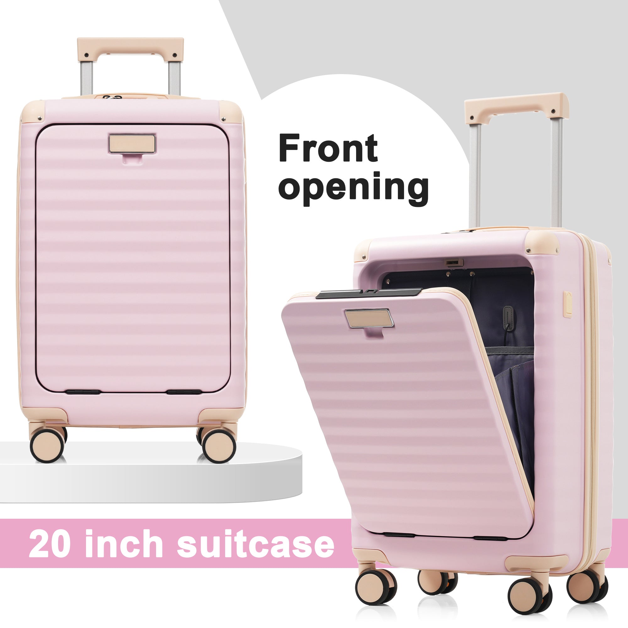 Azor 5-Piece Hardshell Carry-On Set, Complete System, Spinner Wheels