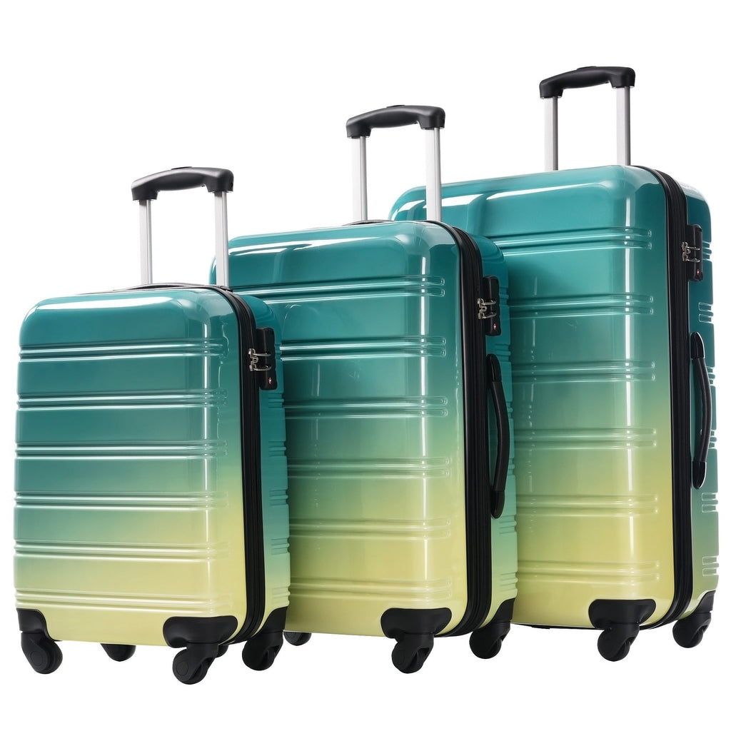 Azor 3-Piece PC Hardshell Set, Premium Travel Trio, TSA Lock
