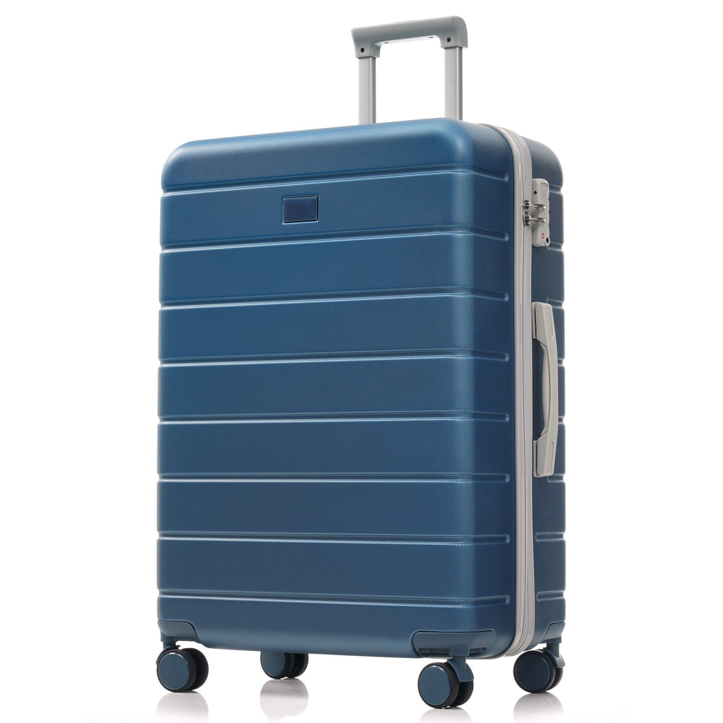 Azor Blue PC Luggage Set, Lightweight Travel Trio, TSA Lock