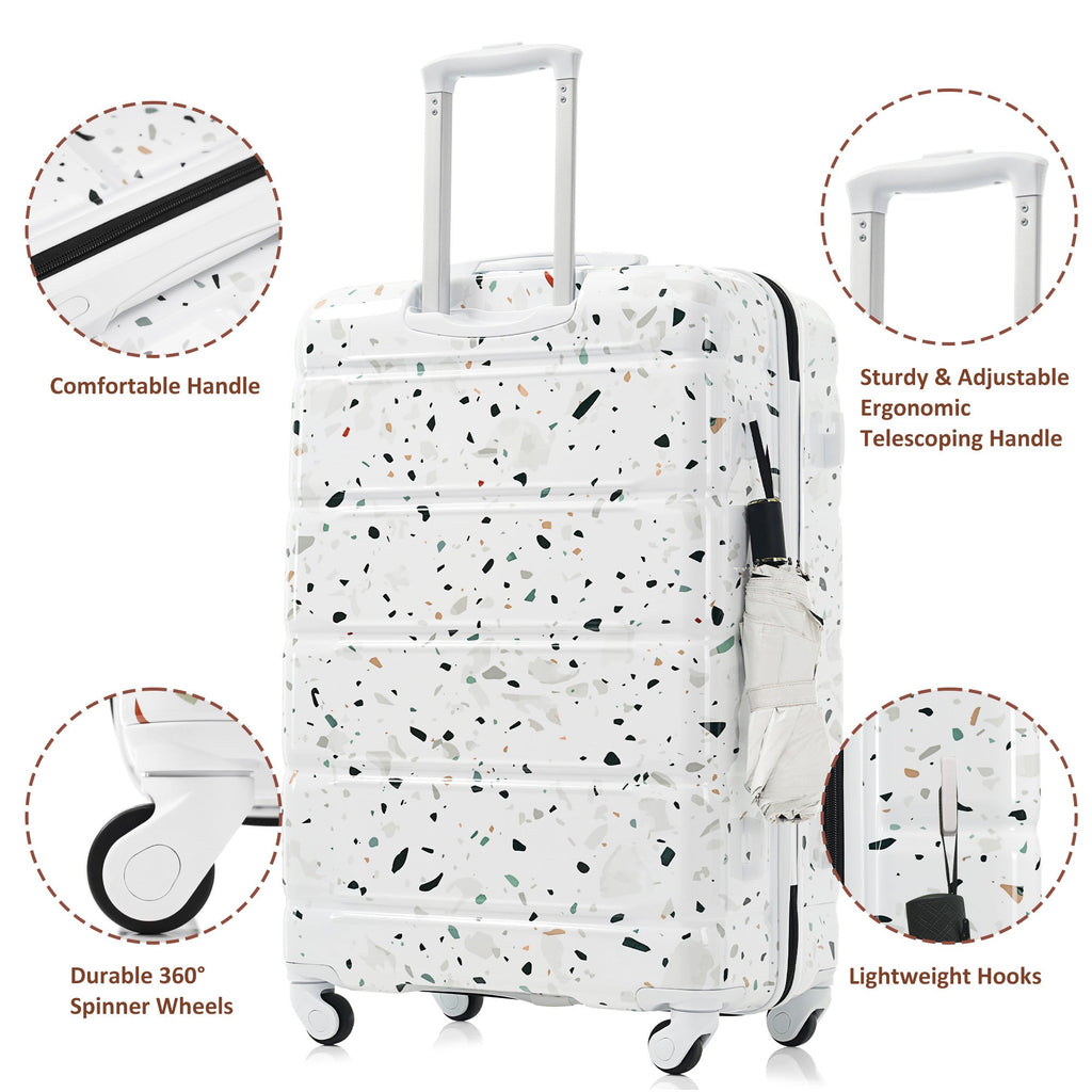 Azor 3-Piece USB Carry-On Set, Smart Travel ABS+PC, TSA Lock