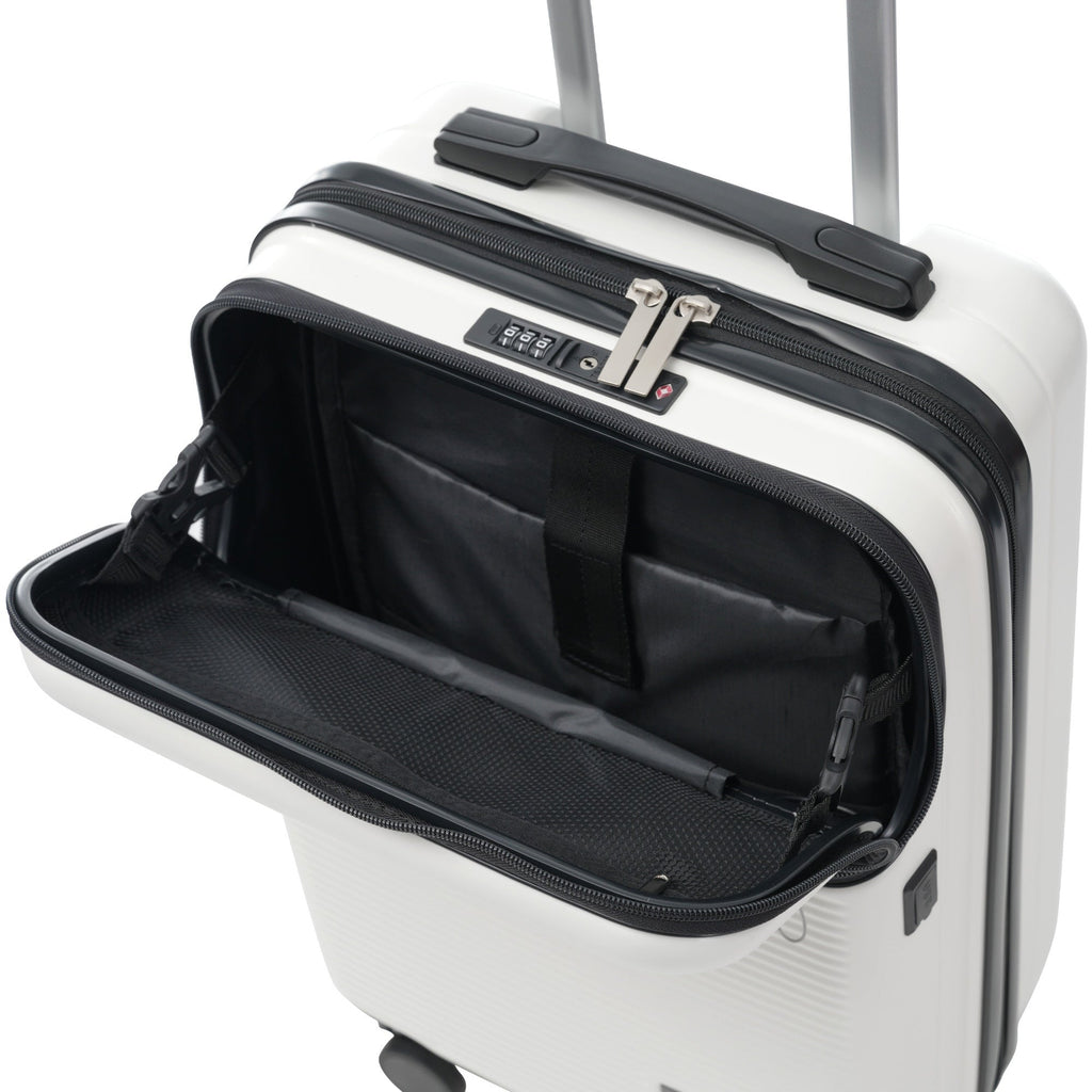 Azor Silver 5-Piece Luggage Set, Complete Travel System, TSA Lock