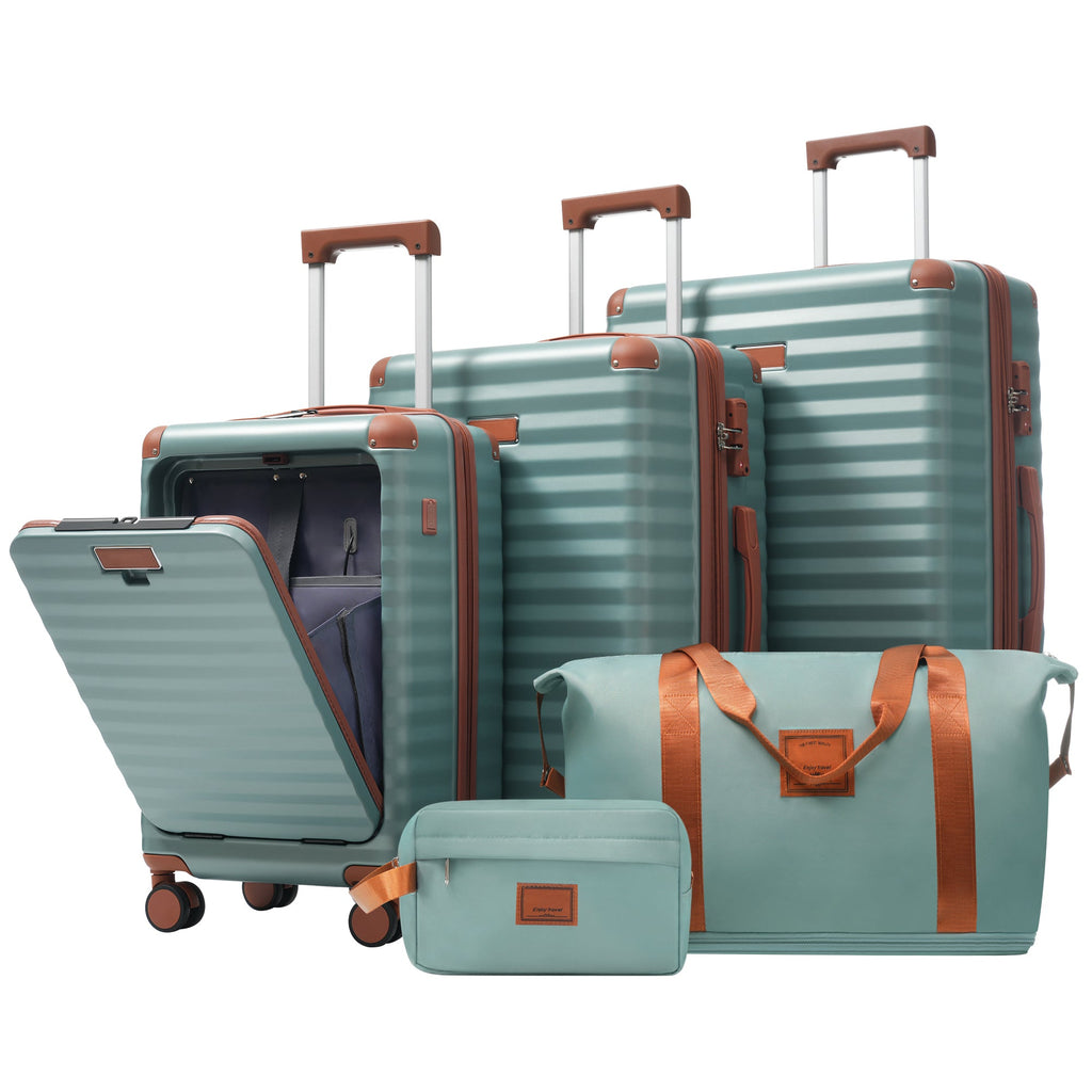 Azor 5-Piece Hardshell Carry-On Set, Complete System, Spinner Wheels