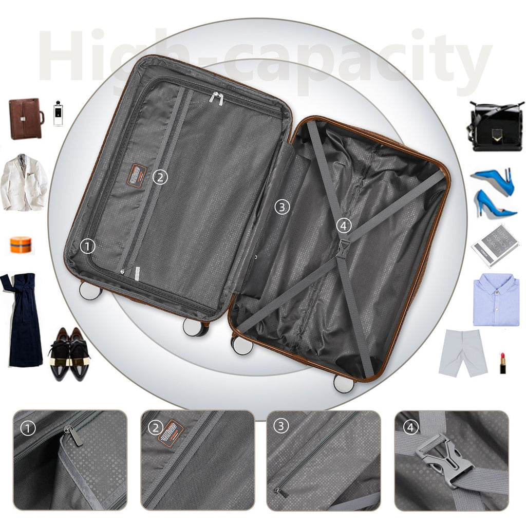 Azor 6-Piece Hardside Set, Suitcases + Duffel Bags, Complete Kit