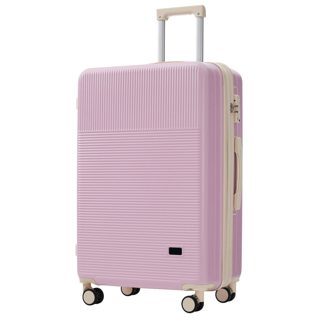 Azor Silver 5-Piece Luggage Set, Complete Travel System, TSA Lock
