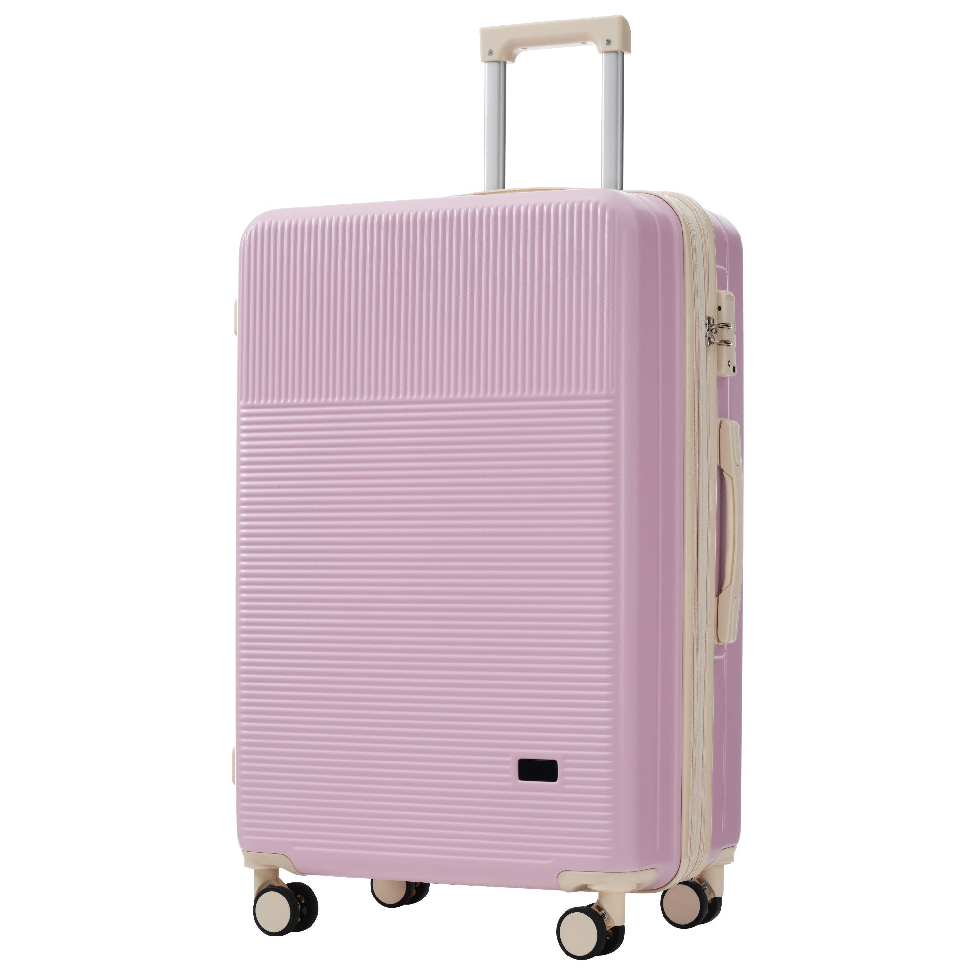 Azor Silver 5-Piece Luggage Set, Complete Travel System, TSA Lock