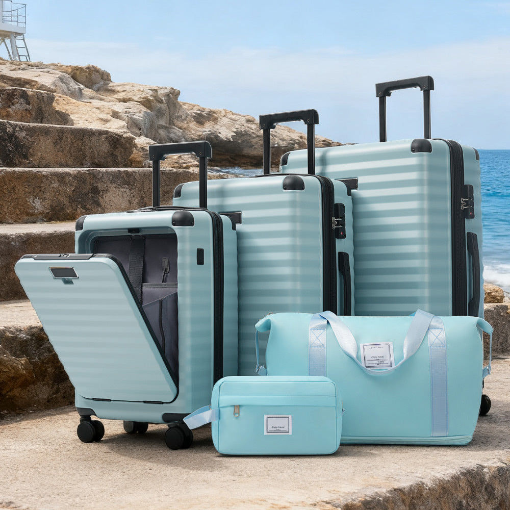 Azor 5-Piece Hardshell Carry-On Set, Complete System, Spinner Wheels