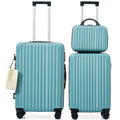 Azor Ice Blue 3-Piece Carry-On Set, Compact Explorer, TSA Lock