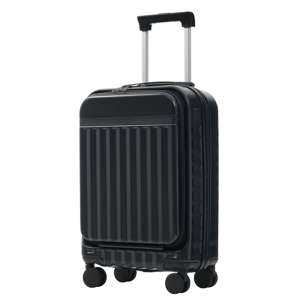 Azor 3-Piece Expandable Carry-On Set, Front Pocket, TSA Lock