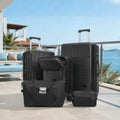 Azor Silver 5-Piece Luggage Set, Complete Travel System, TSA Lock