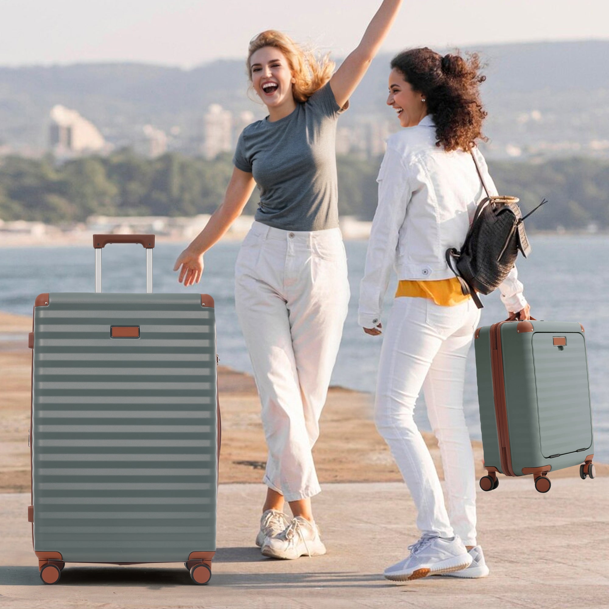 Azor 5-Piece Hardshell Carry-On Set, Complete System, Spinner Wheels