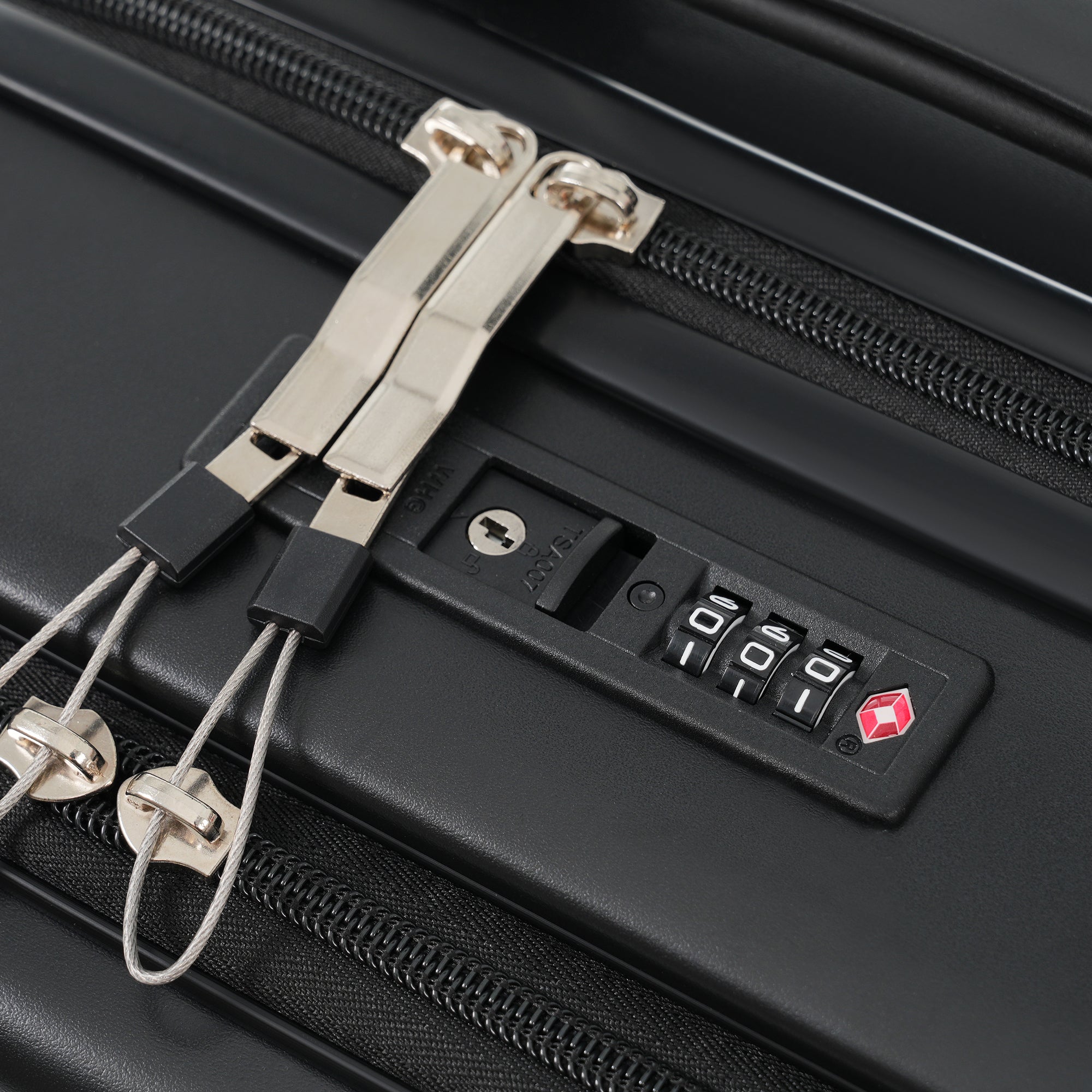 Azor 3-Piece Expandable Carry-On Set, Front Pocket, TSA Lock