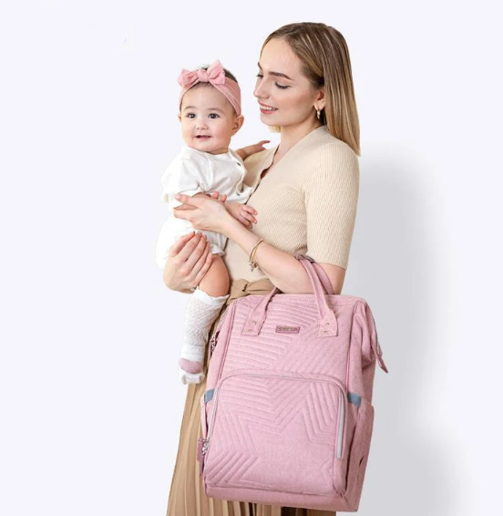 Azor Modern Quilted Diaper Bag Backpack