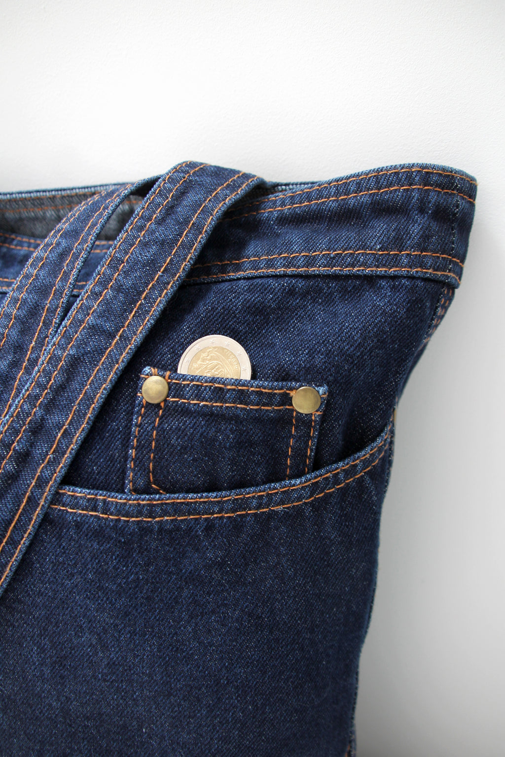 Azor Tote Bag With Jean Type Pockets Heavyweight Denim