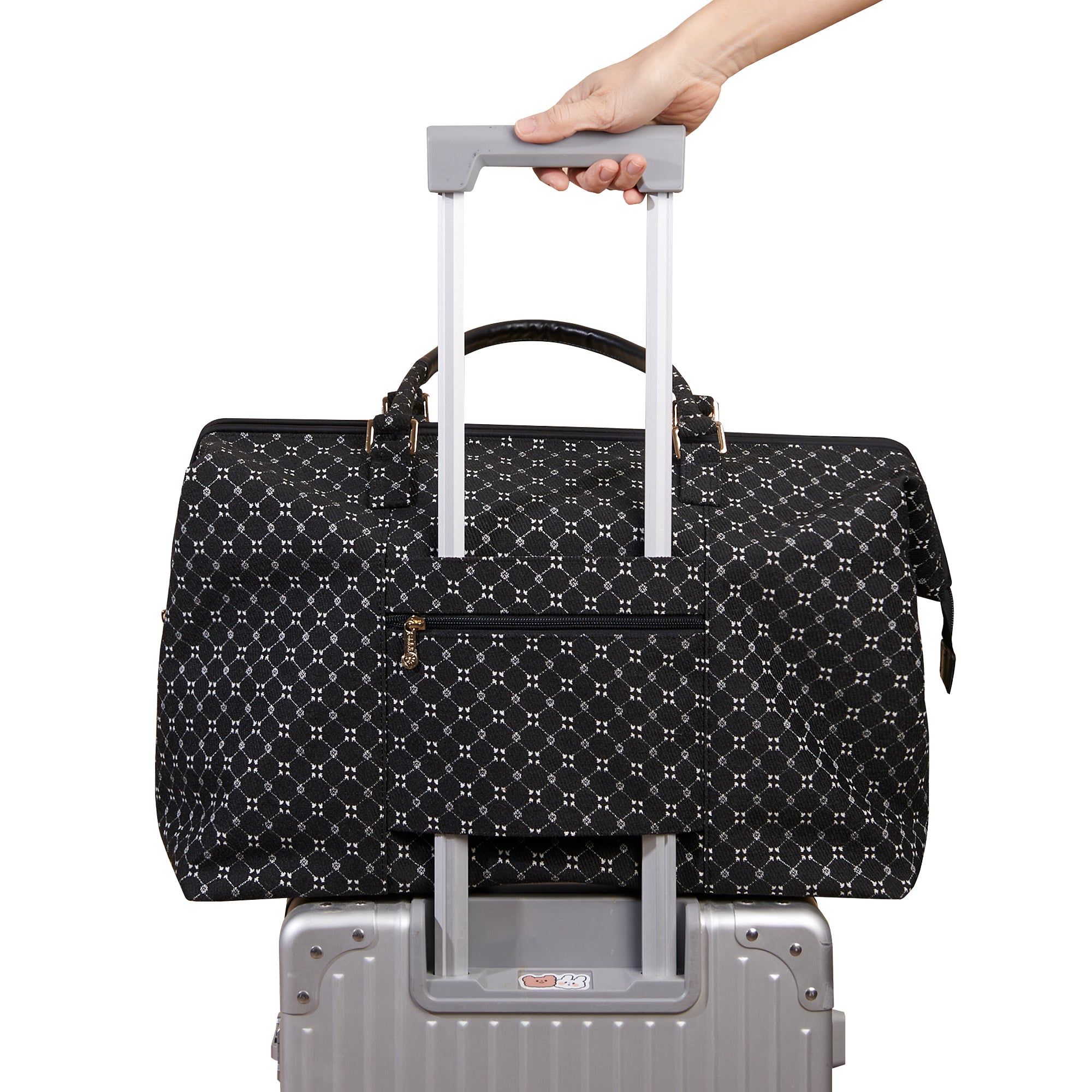Azor Travel Duffle Bag, Spacious Weekender, Trolley Sleeve