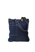 Azor Tote Bag With Jean Type Pockets Heavyweight Denim